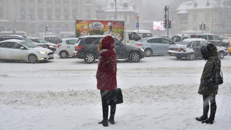 Vremea 27 ianuarie 2023. Se depune primul strat de zăpadă ale acestei ierni în sudul țării