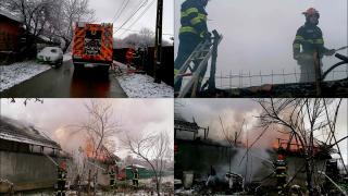Un bărbat de 58 de ani s-a ales cu arsuri, după ce a încercat să stingă incendiul care i-a cuprins casa, în Giurgiu. Pompierii au salvat 17 pisici din locuință