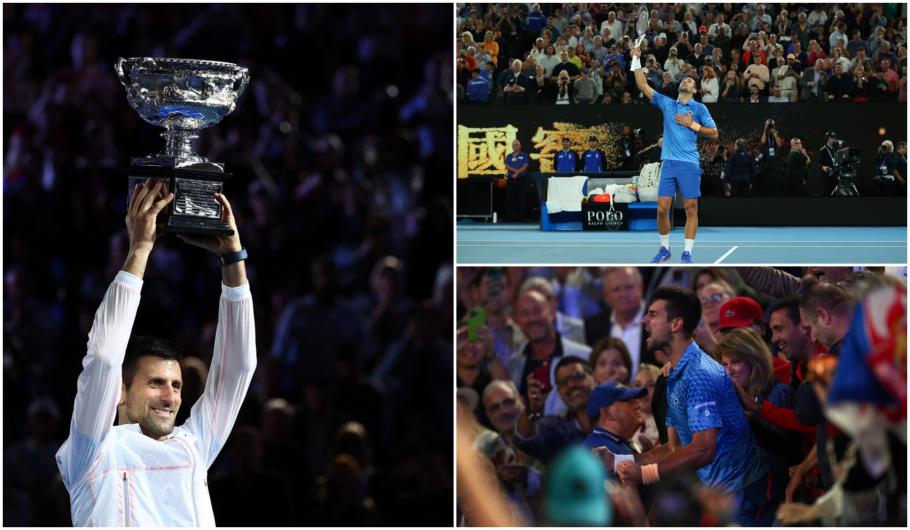 Lacrimi de fericire la Australian Open: Novak Djokovic a izbucnit în plâns în lojă, după ce a devenit campion pentru a zecea oară la Melbourne Lacrimi de fericire la Australian Open: Novak Djokovic a izbucnit în plâns în lojă, după ce a devenit campion pentru a zecea oară la Melbourne
