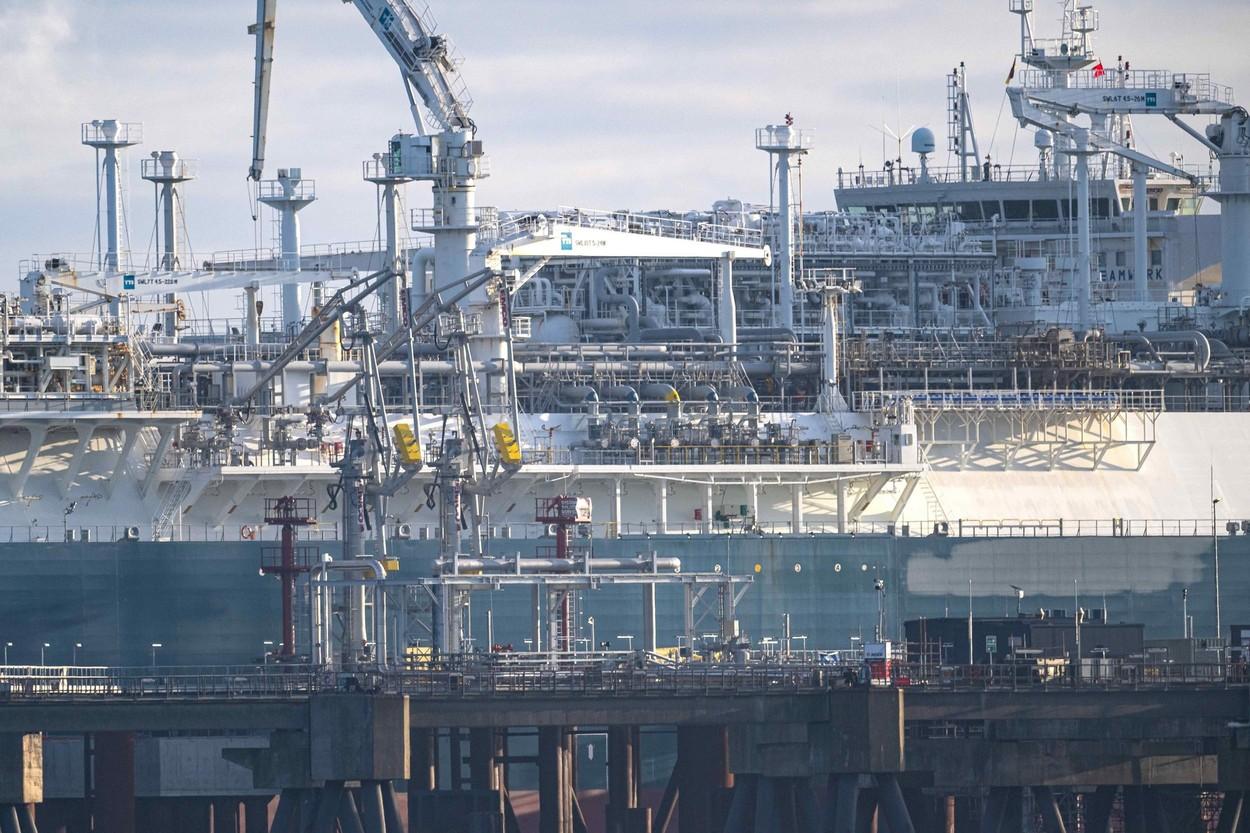 navă cu gaz natural lichefiat din SUA, în portul german Wilhelmshaven