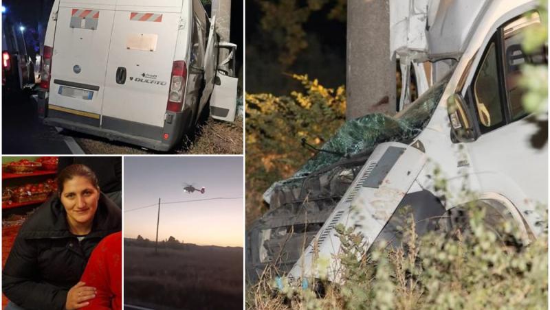 Ana Maria a murit într-o dubă zdrobită de stâlp, pe un drum din Italia. Românca de 29 de ani era mama a doi copii mici