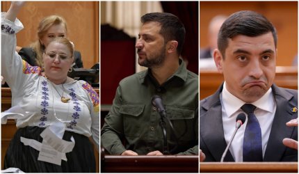 Discursul lui Zelenski, anulat de teamă că Şoşoacă şi Simion îl vor hudui: "Zele, ai curaj să te întâlneşti cu mine?"