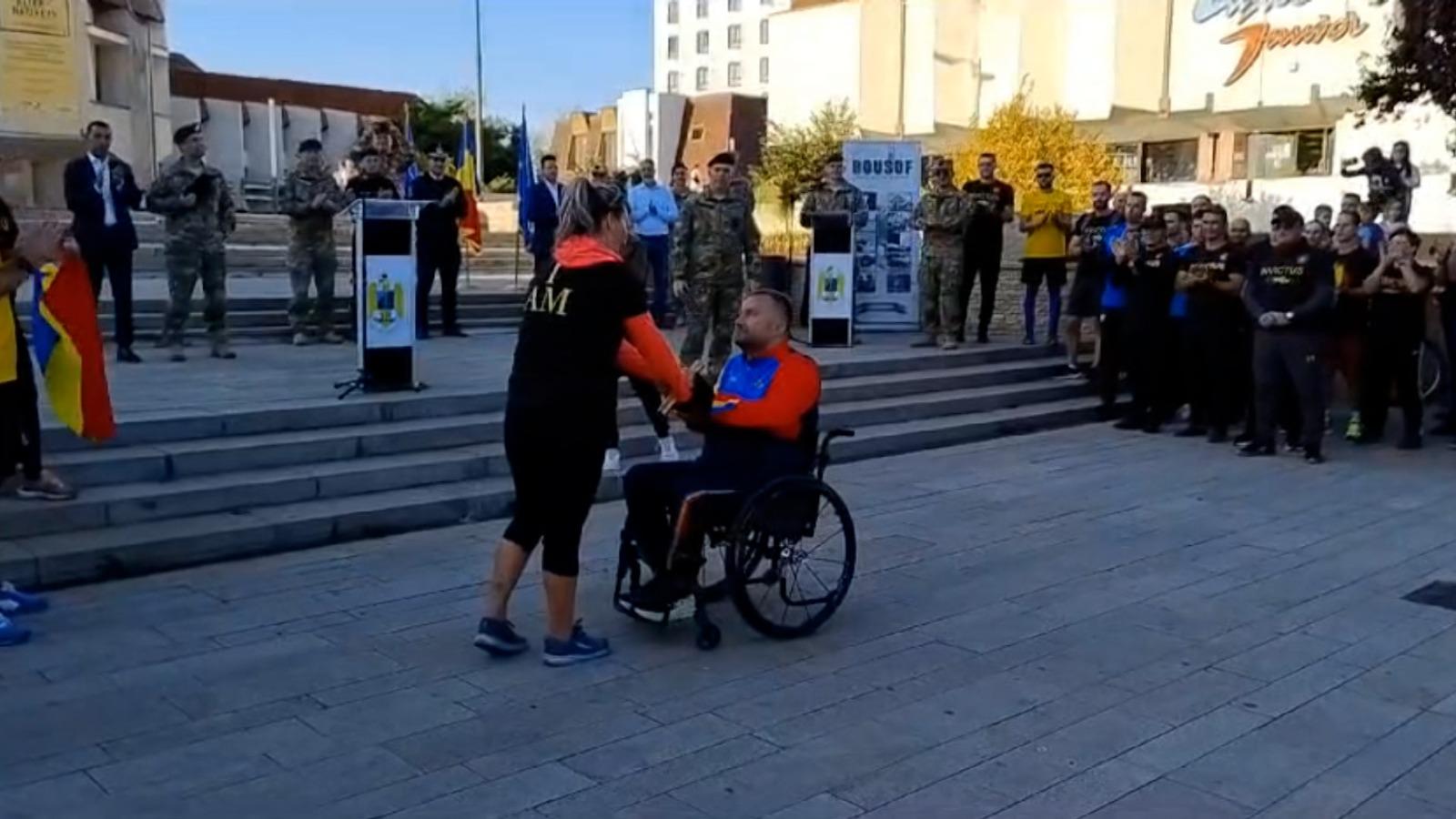 Ştafeta Veteranilor Invictus a ajuns joi la Târgu Mureș. Militarii se vor reuni la Carei de Ziua Armatei