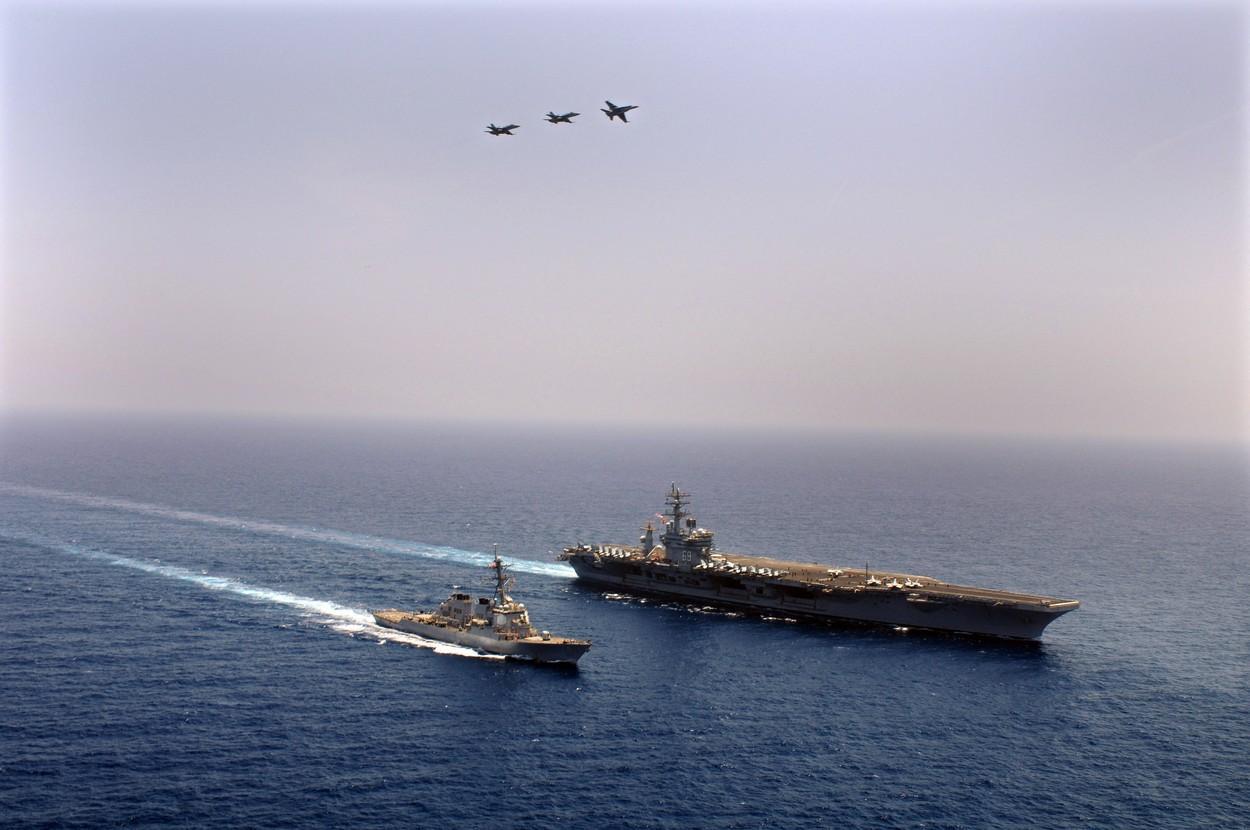 Imagini cu USS Gerald Ford, portavionul trimis de SUA în ajutorul Israelului