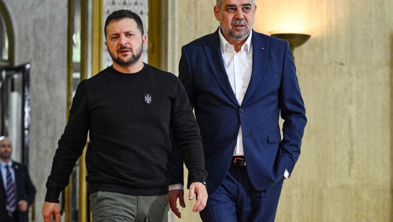 Marcel Ciolacu, într-o vizită oficială la Kiev. Despre ce a discutat cu preşedintele Volodimir Zelenski