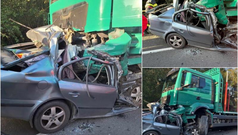 Accident mortal într-o localitate din Hunedoara: un şofer şi-a pierdut viaţa după ce a fost strivit de roţile unui TIR