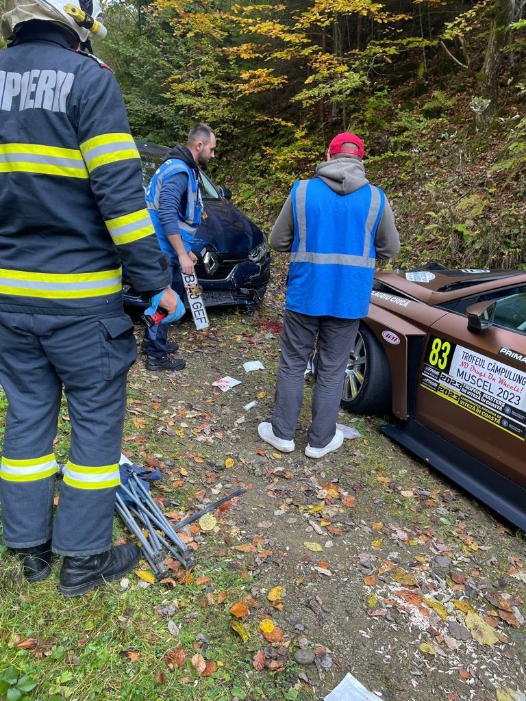 Spectator rănit grav la etapa de viteză în coastă de la Câmpulung Muscel. Bărbatul se afla într-o zonă interzisă publicului