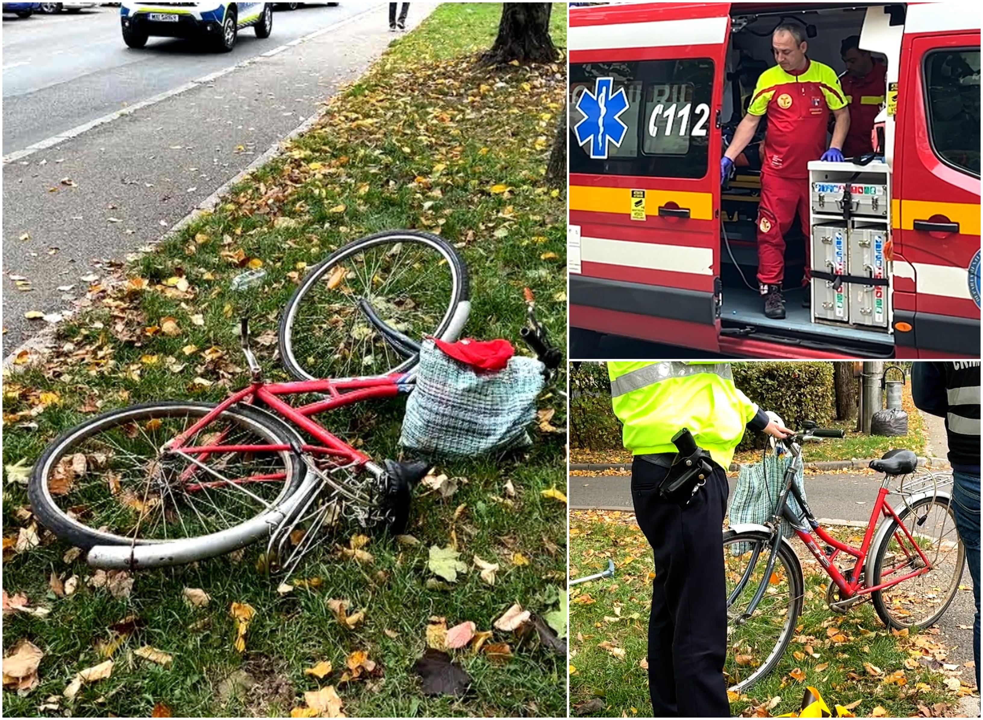 Un biciclist a ajuns la spital după o clipă de neatenţie. S-a izbit de o maşină, după ce nu s-a asigurat într-o intersecţie din Maramureş
