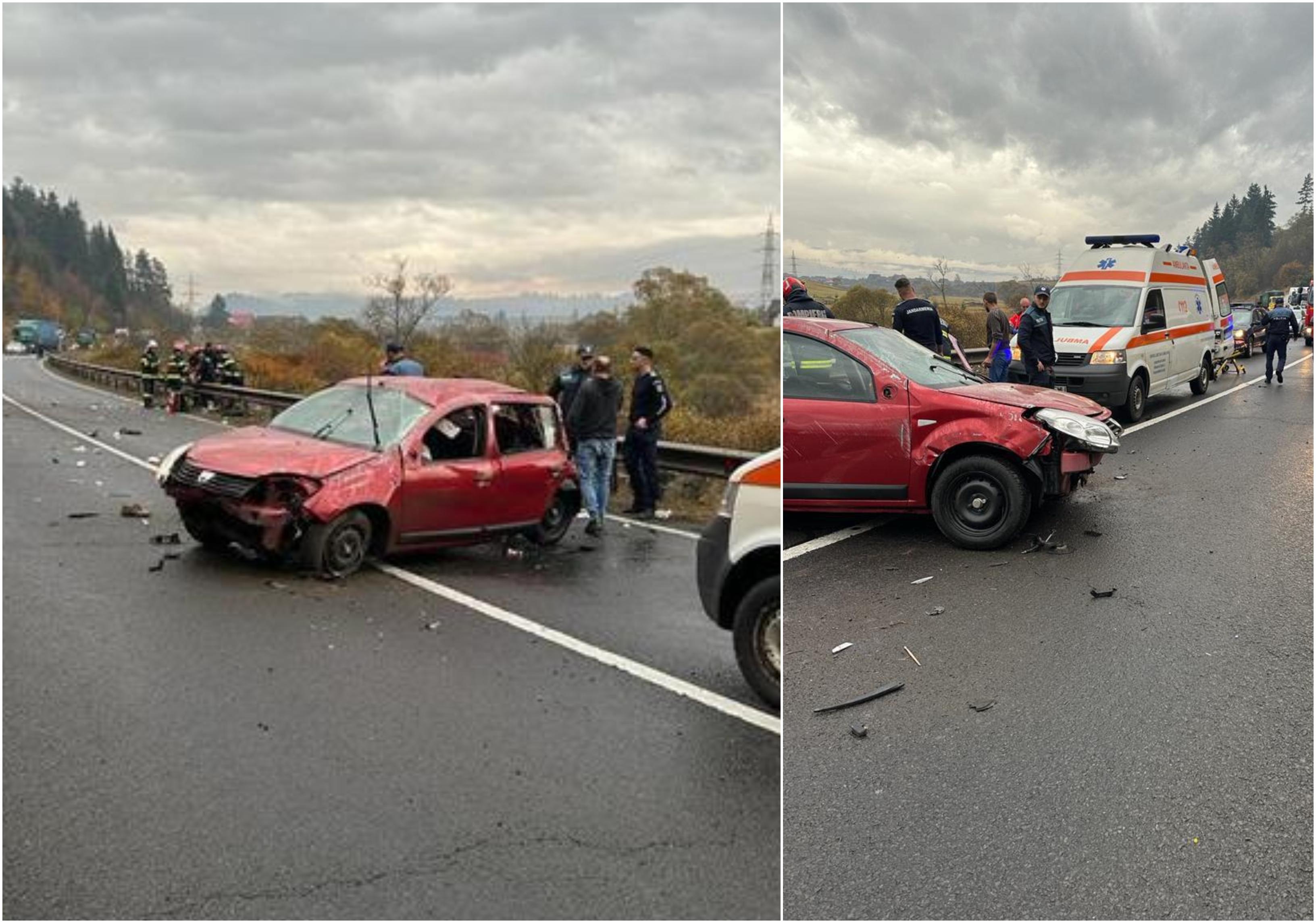 Două persoane au murit pe loc după ce s-au izbit cu putere cu maşina într-un parapet. Accident mortal pe DN 12 în Harghita