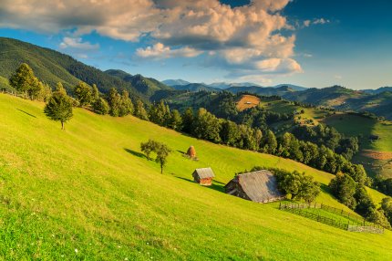 peisaj de vară în România