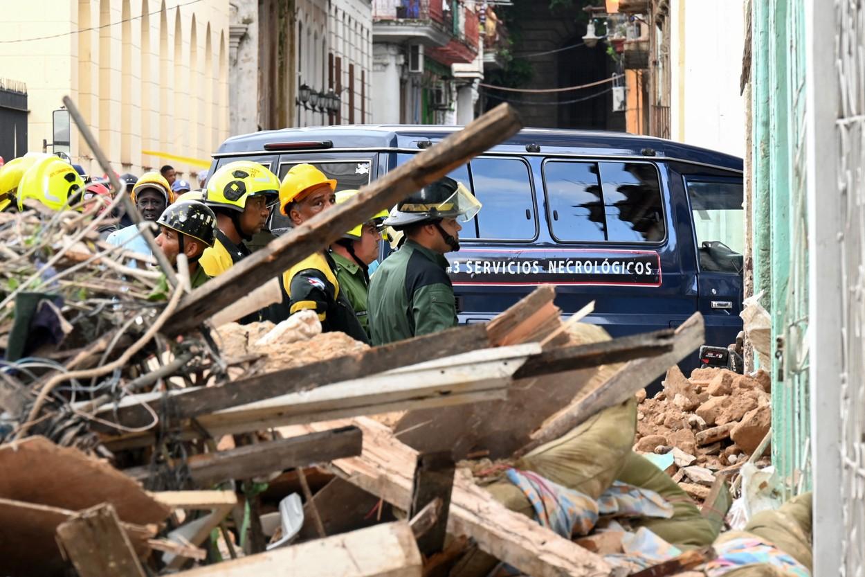 Clădire prăbușită în capitala cubaneză Havana