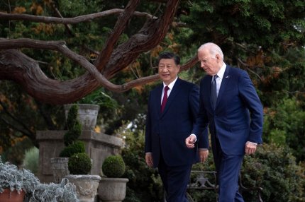 Xi Jinping, președintele Chinei, și Joe Biden, președintele Statelor Unite ale Americii