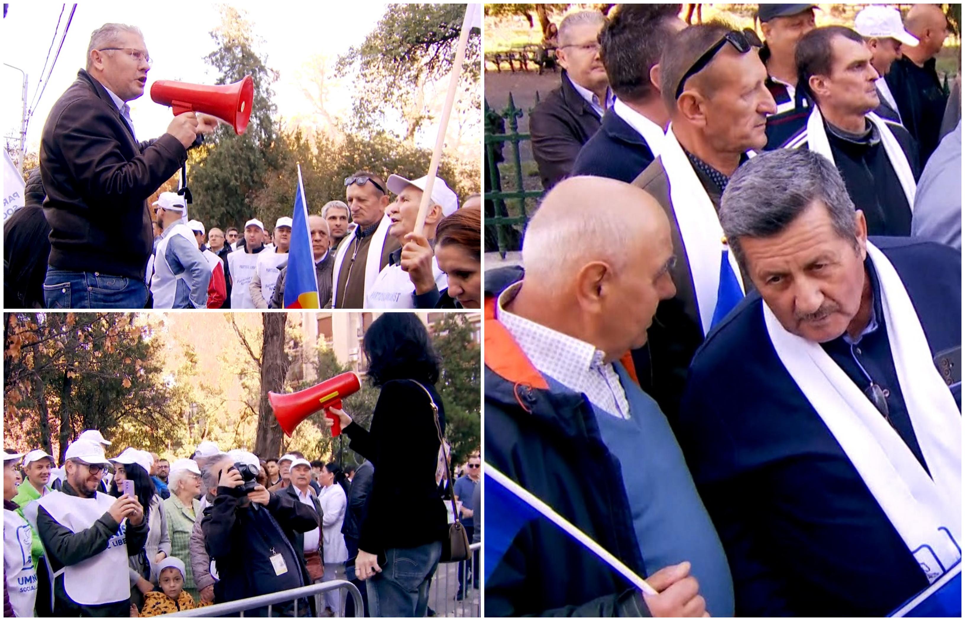 Protest în faţa Primăriei Capitalei pentru terenul retrocedat din Parcul IOR. Oamenii se tem că zonele verzi vor fi înlocuite de clădiri de birouri