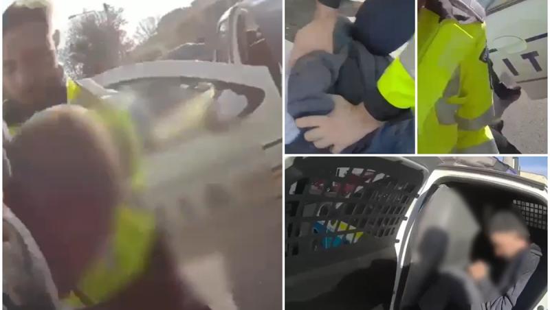 Şofer vitezoman, urmărire ca în filme în Capitală după ce a provocat un accident şi nu a vrut să oprească. A încercat să treacă peste poliţişti cu maşina