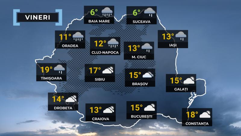 Vremea de mâine 1 decembrie 2023. Va fi neobișuit de cald în toată țara. Temperaturi maxime de 20 de grade Celsius