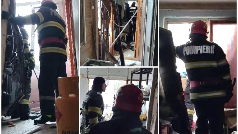 Explozie într-o garsonieră din Galaţi. O femeie de 51 de ani, la spital cu arsuri de gradul I, după ce s-ar fi scurs gaz dintr-o butelie
