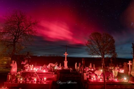 De ce Aurora Boreală s-a văzut din România. Explicaţia pentru fenomenul care a "înroşit" cerul