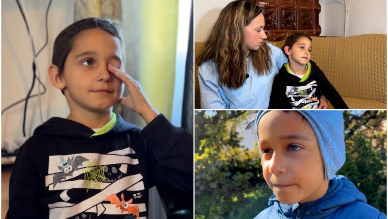 Pentru Andrei, un puşti de doar 6 ani, lumea dispare atunci când o priveşte cu ochiul drept. Operaţia care l-ar putea ajuta să vadă costă 10.000 de euro