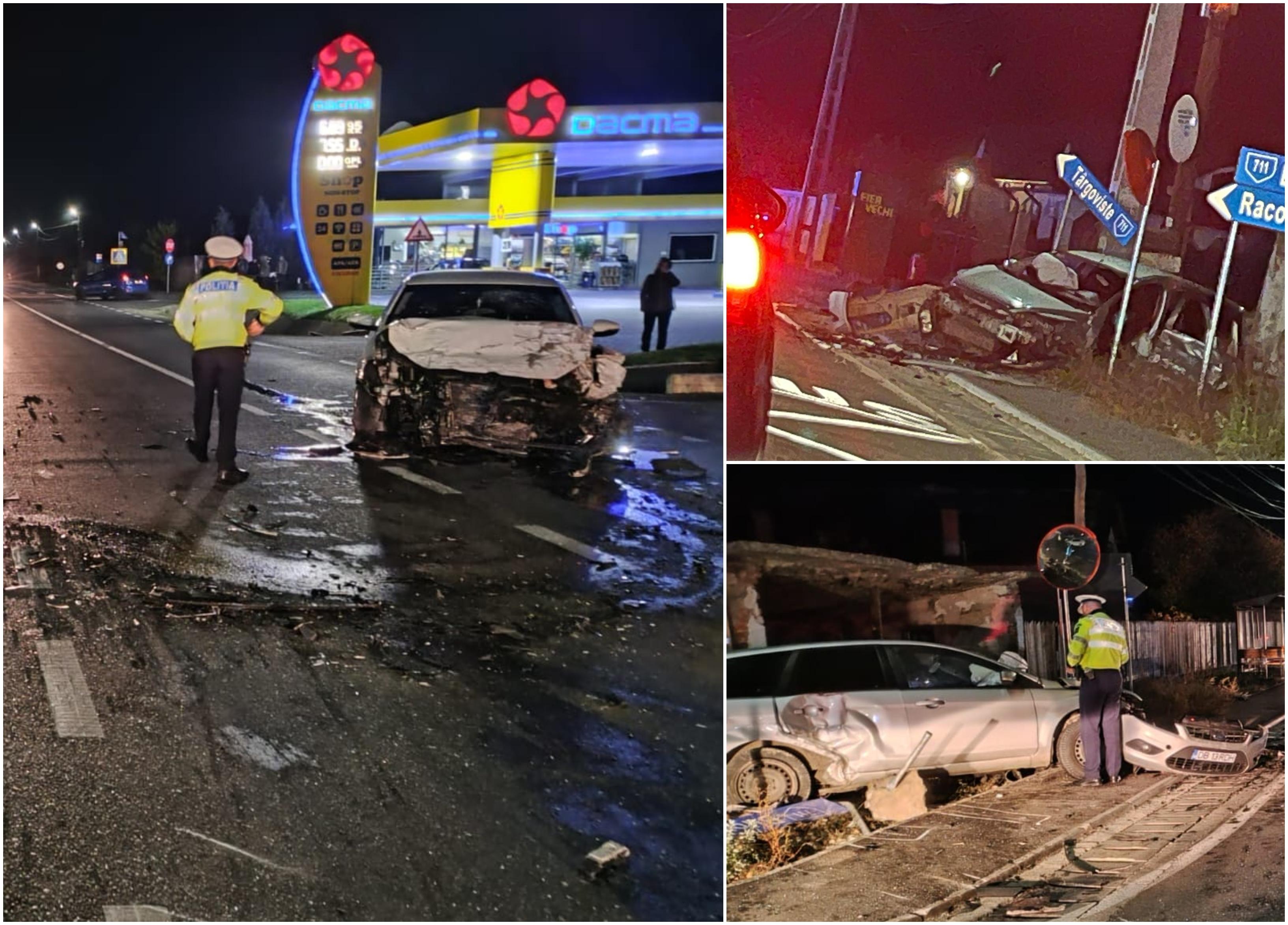 Accident mortal în localitatea Racoviţa. O femeie şi-a pierdut viaţa după ce 2 maşini s-au ciocnit violent