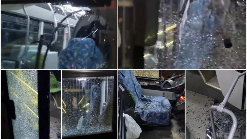Un tânăr din Iași a distrus un autobuz şi a atacat o femeie, supărat că i s-a cerut să composteze biletul: "A început să mă înjure, mi-a rupt și cămașa"