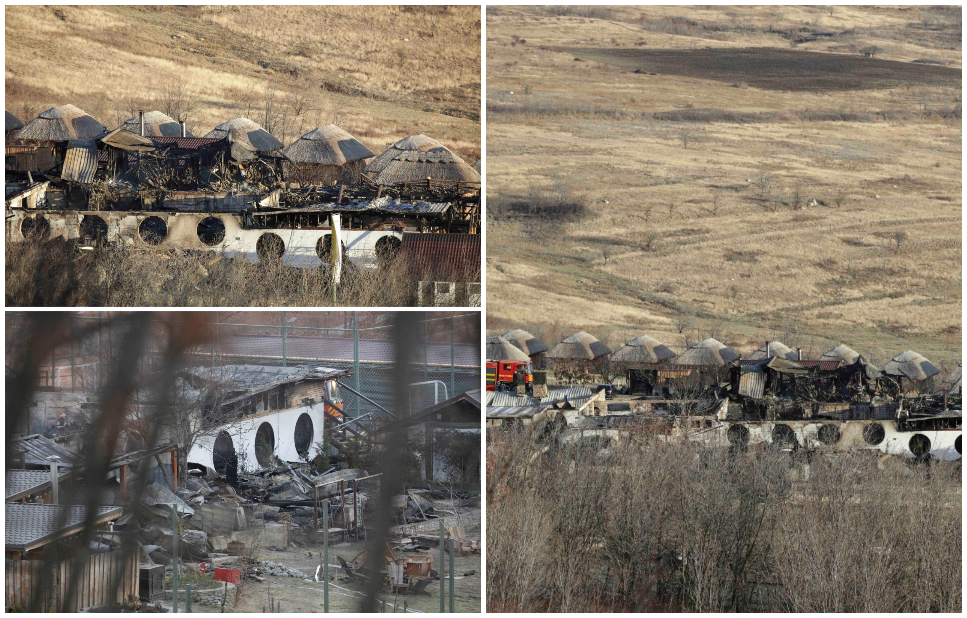 Incendiu la Ferma Dacilor. Fragmente de os, trimise la analiză după finalizarea cercetării. Ar putea fi de la la optulea cadavru