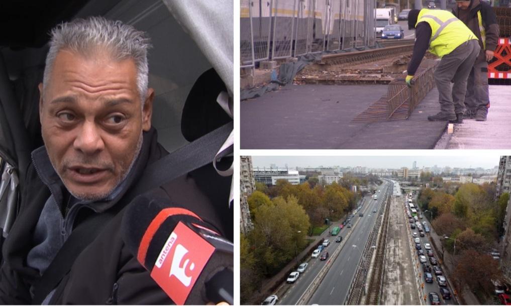 "Sunt la un pas să îmi pierd serviciul din cauza lor". Haosul generat de lucrările la Podul Grant dă peste cap traficul şi vieţile bucureştenilor