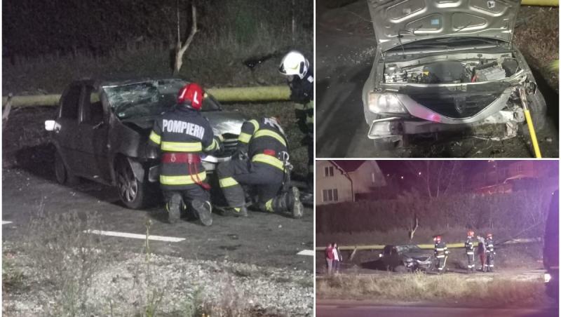 Copil de 7 ani, rănit după ce două maşini s-au tamponat, în Petroşani. Alte două persoane, la spital în urma accidentului teribil