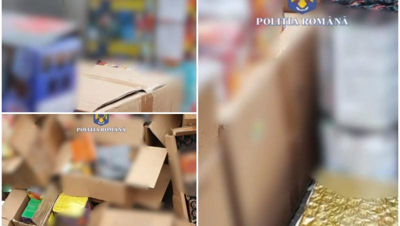 Poliţiştii au găsit aproape o tonă de petarde în locuinţa unui bărbat din Capitală