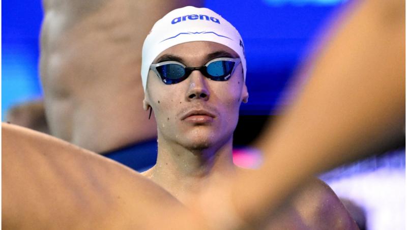 David Popovici a terminat pe locul 3 în seria sa şi s-a calificat în semifinalele la 200 m liber, LIVE azi 18:33 în AntenaPLAY