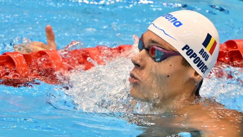 David Popovici s-a calificat în semifinalele de la 100 metri liber. Campionatele Europene de înot se văd LIVE în AntenaPLAY