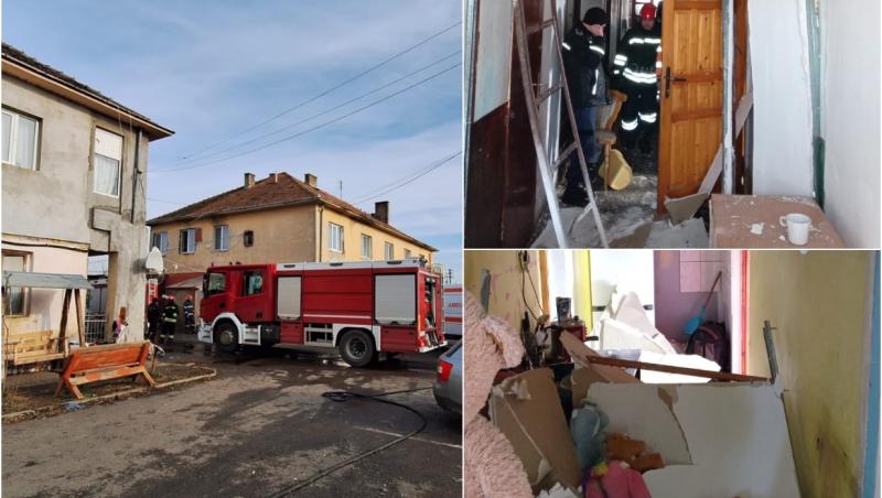 Doi adulţi şi doi copii, cu arsuri grave la spital după o explozie într-un apartament din Timiş. Alte 45 de persoane s-au evacuat