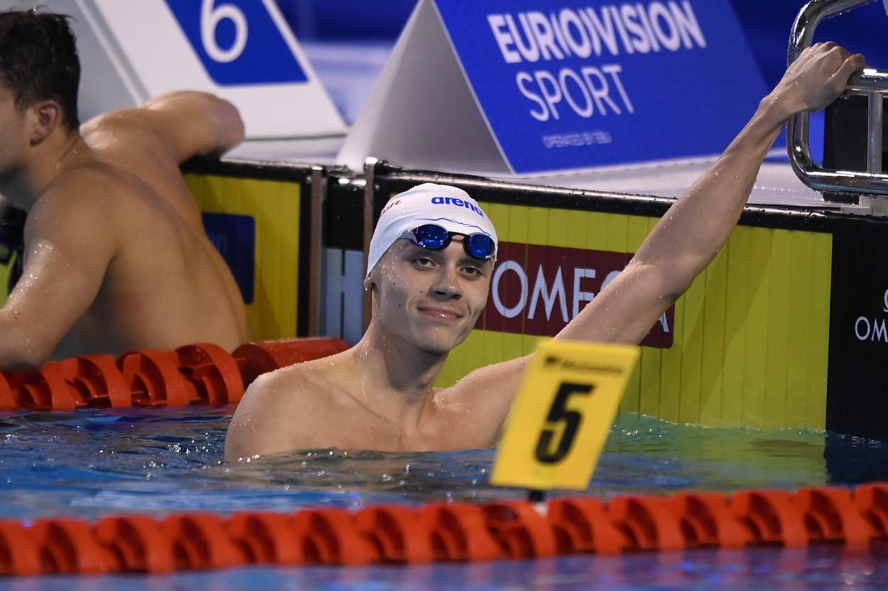 David Popovici, locul 4 în finala de 200 de metri liber, la Campionatele Europene. Competiţia e LIVE în AntenaPLAY