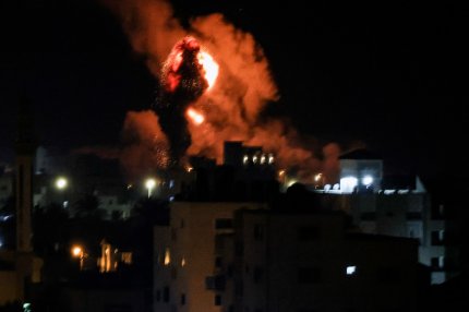 Israelul a bombardat un complex militar al Hamas în Fâșia Gaza, ca răspuns la o rachetă trasă de pe teritoriul palestinian