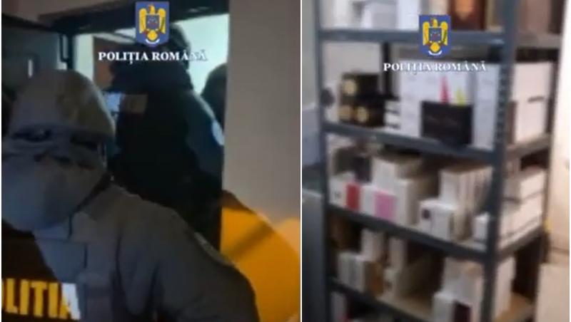 Parfumuri de contrabandă în valoare de peste 700.000 de lei, găsite la percheziţii în Bucureşti şi Ilfov. Produsele urmau să fie vândute online