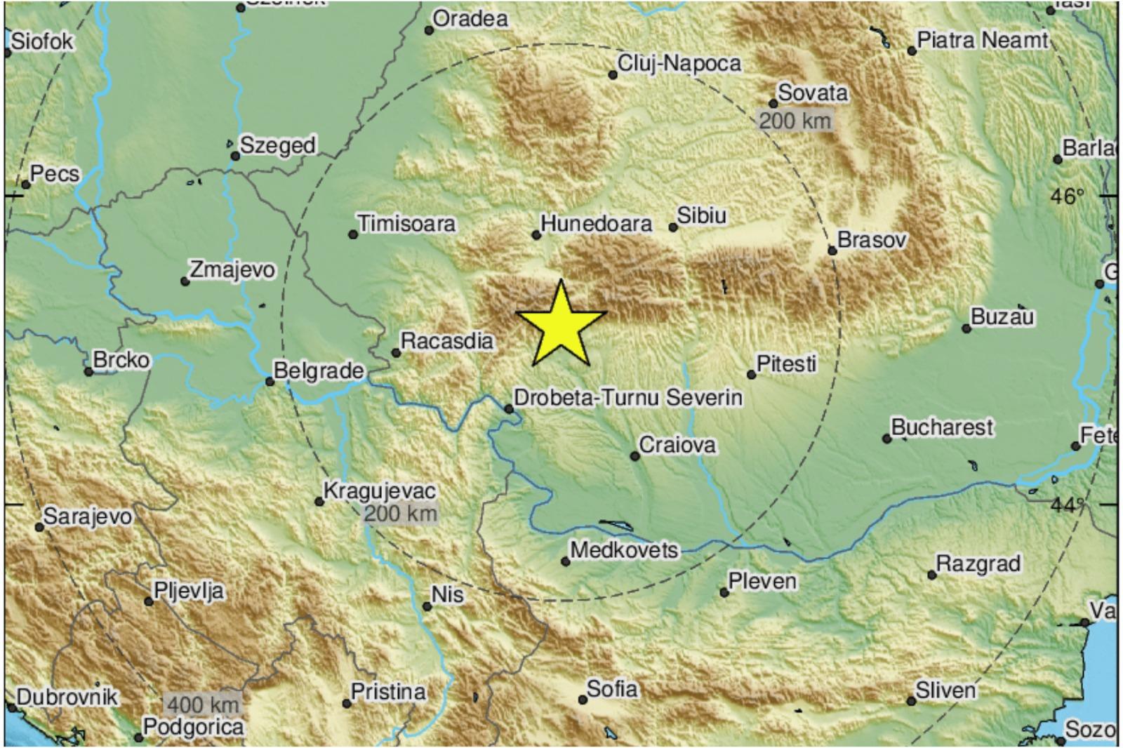 Un nou cutremur în Gorj. Seismul a fost de 5,8