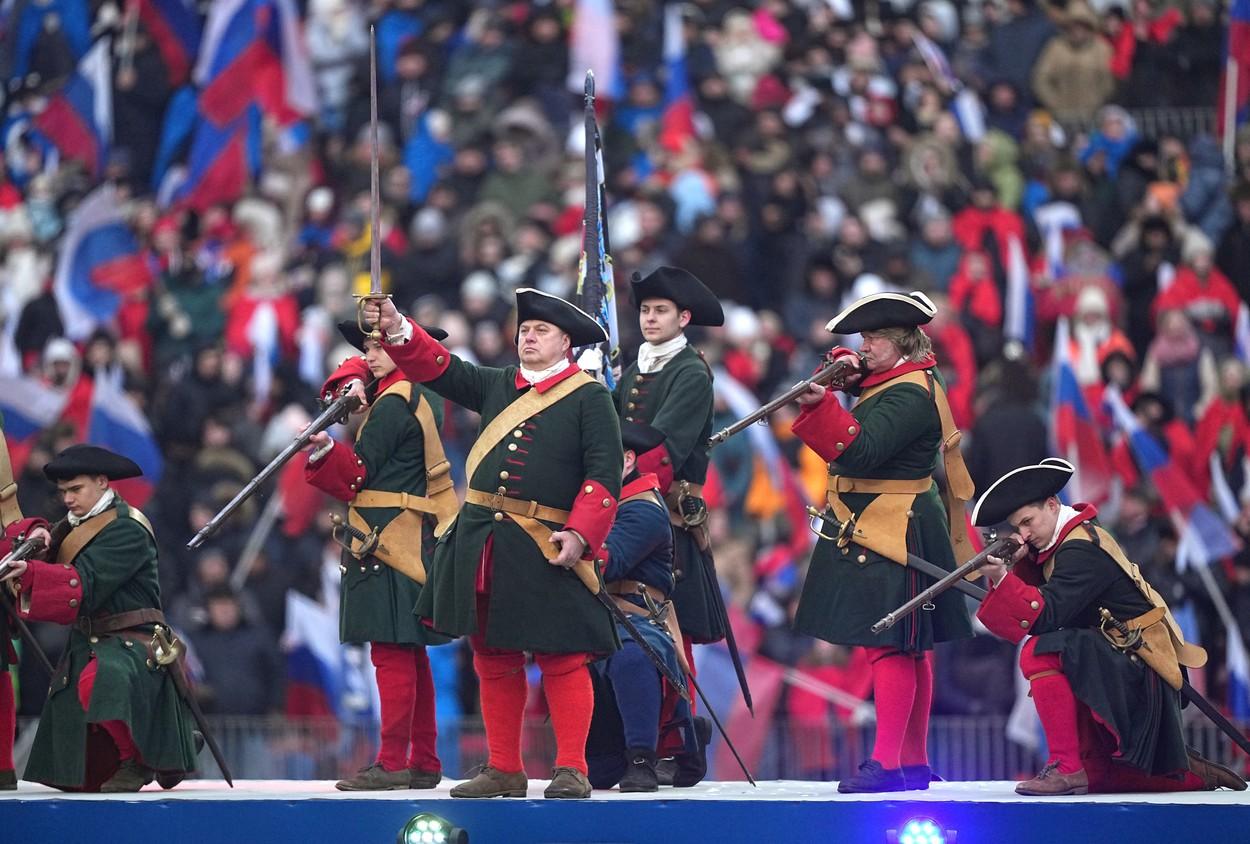 LIVE VIDEO Putin, concert la Moscova, pentru a marca un an de război. Atmosferă militaristă pe stadionul Lujniki