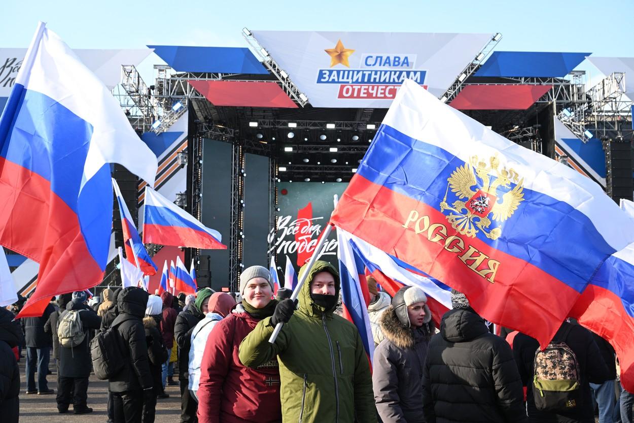 LIVE VIDEO Putin, concert la Moscova, pentru a marca un an de război. Atmosferă militaristă pe stadionul Lujniki