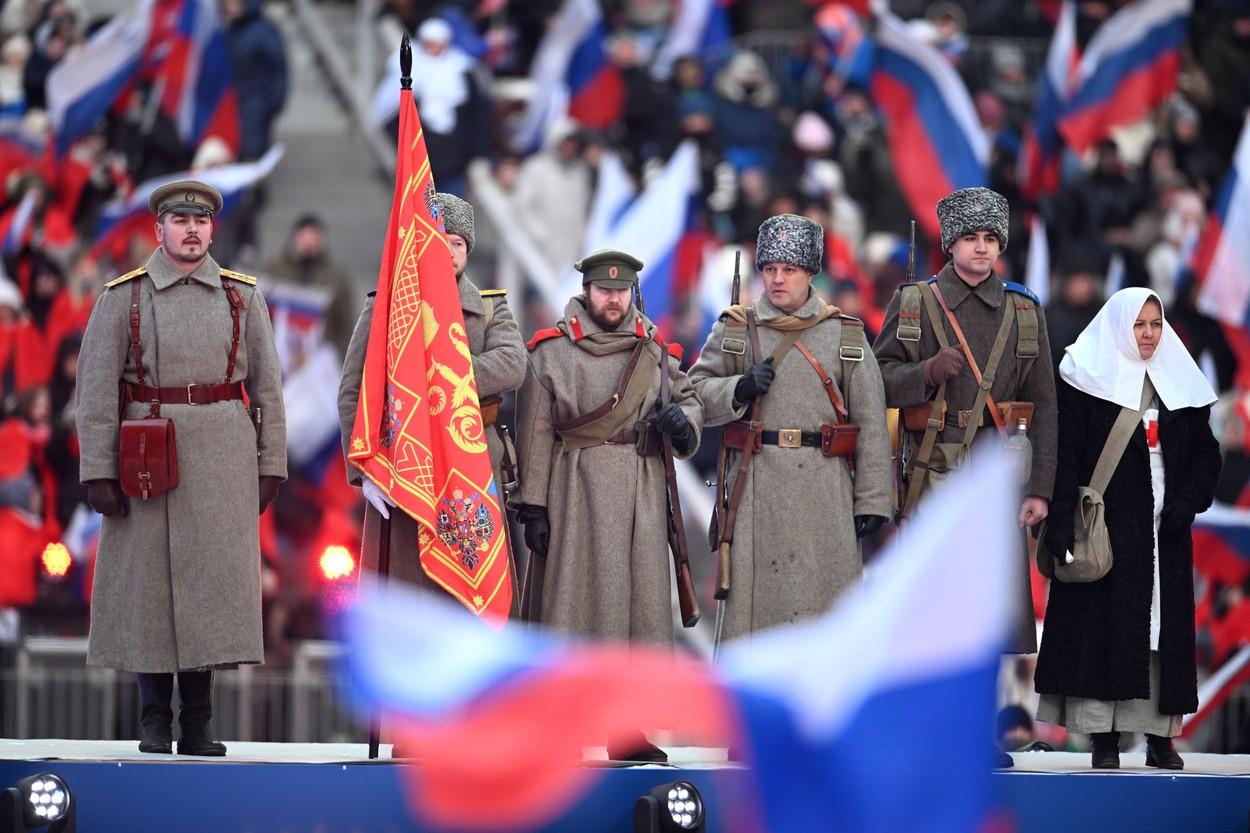 LIVE VIDEO Putin, concert la Moscova, pentru a marca un an de război. Atmosferă militaristă pe stadionul Lujniki: "Fiecare secol pentru noi începe cu un război cu Occidentul"