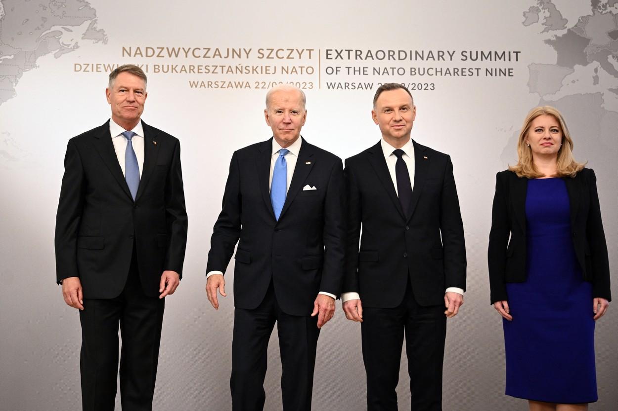 Klaus Iohannis, alături de Joe Biden la Varşovia