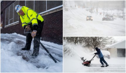 Furtuna uriașă de zăpadă face prăpăd în SUA