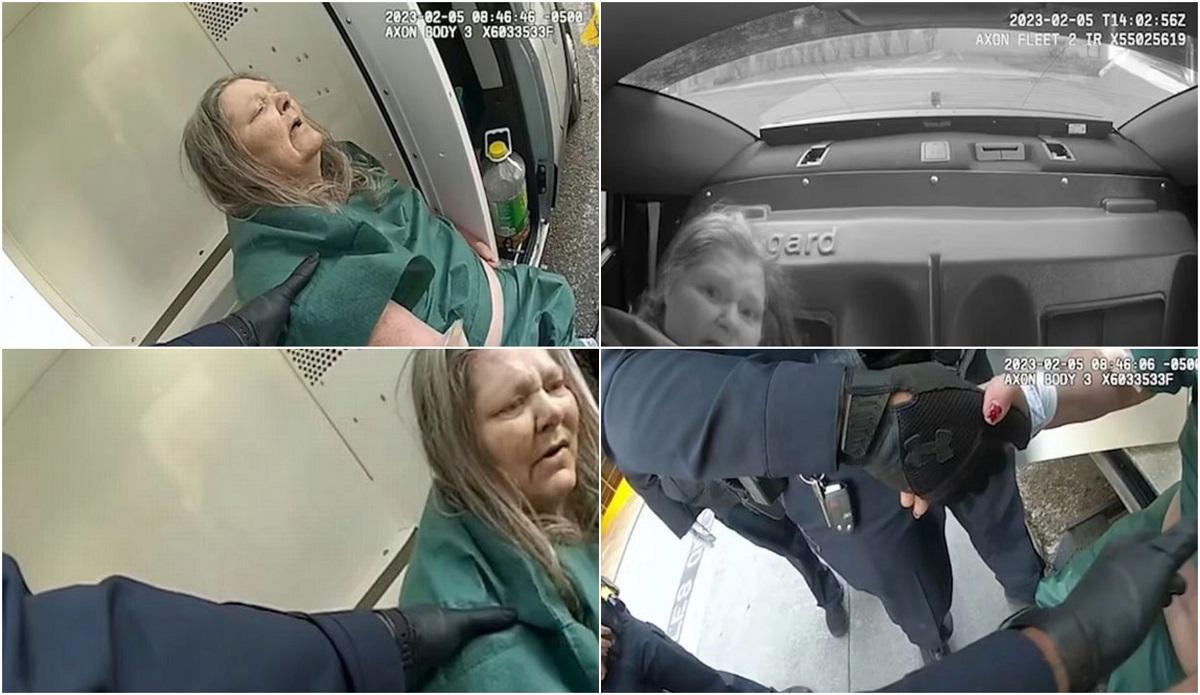 O femeie cu dizabilităţi a murit pe bancheta din spate a unei mașini de poliție, după ce a implorat timp de o oră după ajutor