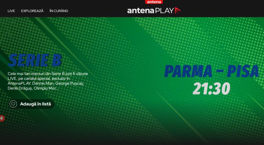 Italia Serie B e LIVE, EXCLUSIV în AntenaPLAY!