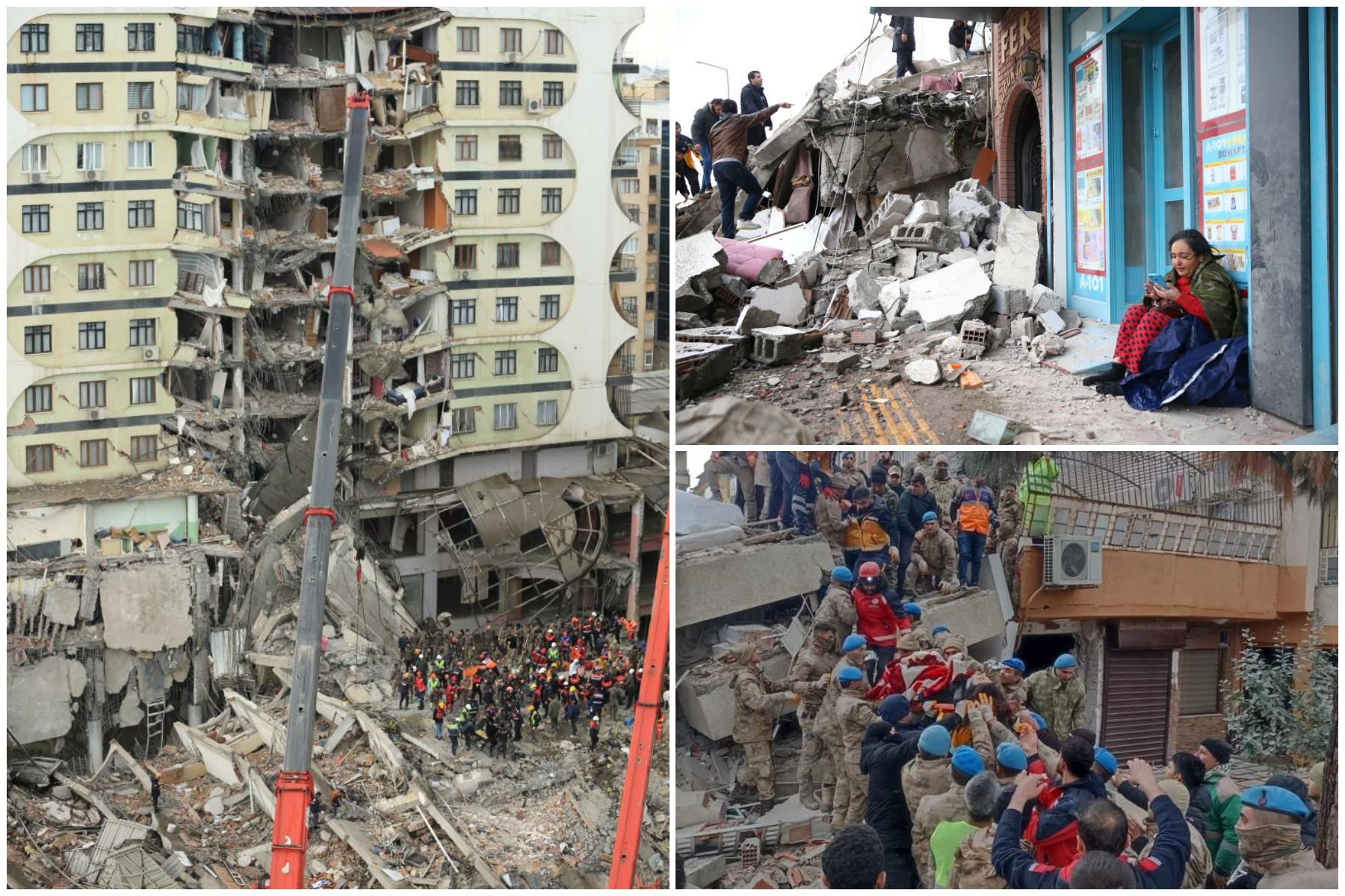 Un cutremur devastator de 7,8 pe Richter a lovit Turcia și Siria. Sunt peste 1000 de morți, peste 5000 de răniți, aproape 2.000 de clădiri s-au prăbușit
