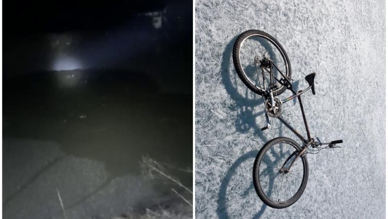 Aventură pe gheață subțire, în Argeș. Ce au pățit doi copii de 14 ani, care au vrut să traverseze lacul cu bicicletele