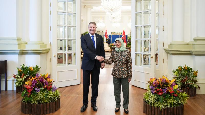 Klaus Iohannis, primit de preşedintele Republicii Singapore. Subiectele discutate de cei doi lideri