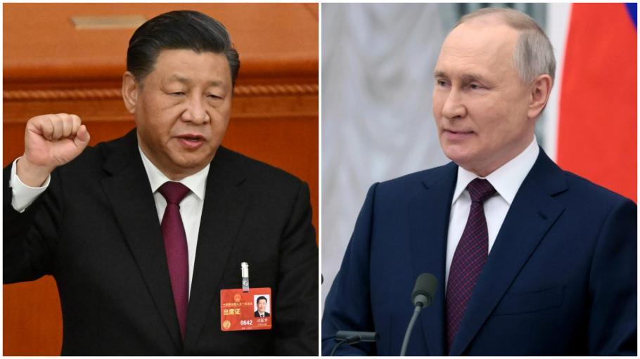 Xi Jinping, președintele Chinei, și Vladimir Putin, președintele Rusiei Xi Jinping, președintele Chinei, și Vladimir Putin, președintele Rusiei