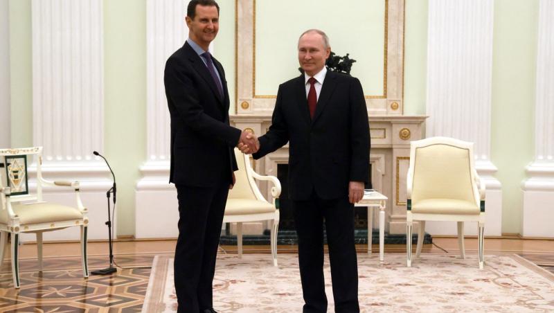 Bashar al-Assad îi promite lui Vladimir Putin că îl va sprijini în războiul din Ucraina. Rusia și Siria, "luptă împotriva terorismului internaţional"