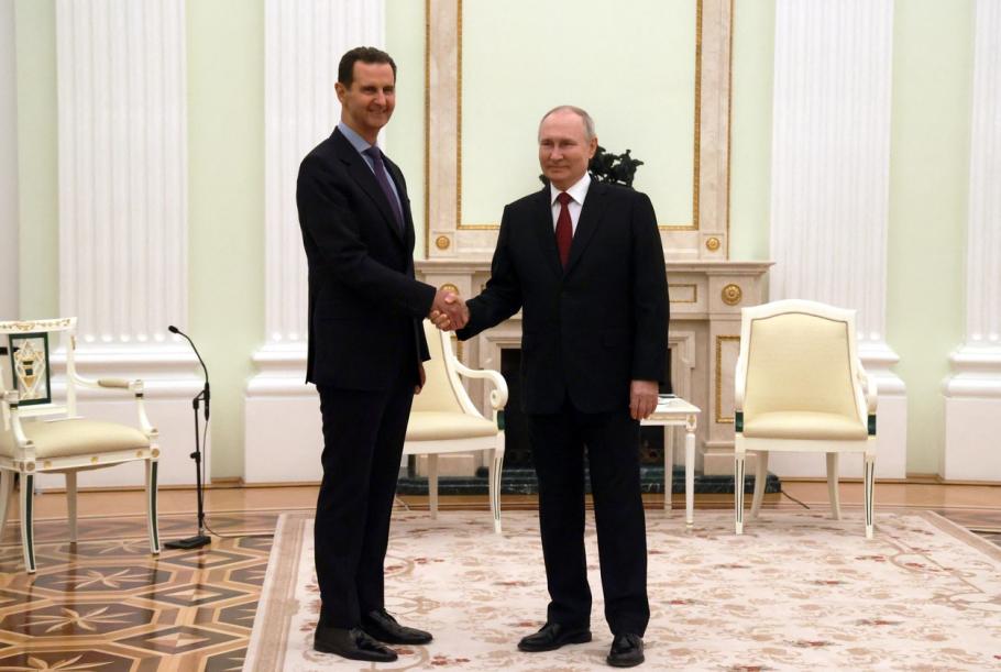 Bashar al-Assad, președintele Siriei și Vladimir Putin, președintele Rusiei Bashar al-Assad, președintele Siriei și Vladimir Putin, președintele Rusiei