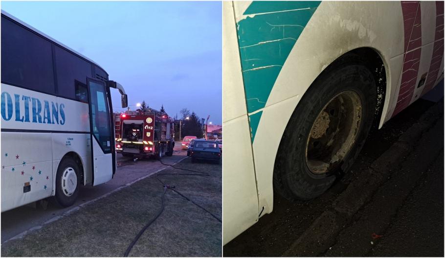 Panică în Miercurea Ciuc, după ce roata unui autocar care transporta 33 de copii şi 4 cadre didactice a luat foc Panică în Miercurea Ciuc, după ce roata unui autocar care transporta 33 de copii şi 4 cadre didactice a luat foc