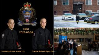 ''Suntem devastați, o tragedie de necrezut!'' Doi polițiști, executați pe loc, după ce au intervenit la o ceartă în familie, în Canada. Atacatorul s-a sinucis